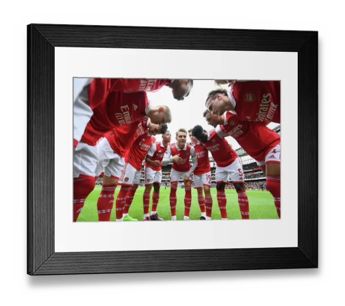Framed Print : Arsenal's Pre-Match Huddle: Arsenal FC vs Leeds United, Premier League 2022-23 Framed Print : Arsenal's Pre-Match Huddle: Arsenal FC vs Leeds United, Premier League 2022-23
