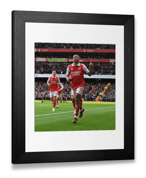 Framed Print : Gabriel Jesus Scores First Goal for Arsenal: Arsenal 1-0 Leeds United, Premier League 2022-23