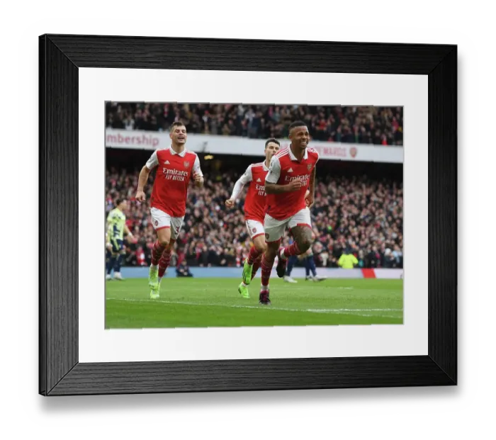Framed Print : Gabriel Jesus Hat-Trick: Thrilling 3-1 Arsenal Victory over Leeds United (2022-23) Framed Print : Gabriel Jesus Hat-Trick: Thrilling 3-1 Arsenal Victory over Leeds United (2022-23)