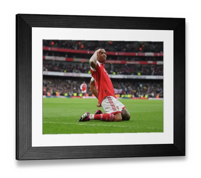 Framed Print : Gabriel Jesus Hat-Trick: Thrilling 3-1 Arsenal Victory Over Leeds United (2022-23) Framed Print : Gabriel Jesus Hat-Trick: Thrilling 3-1 Arsenal Victory Over Leeds United (2022-23)