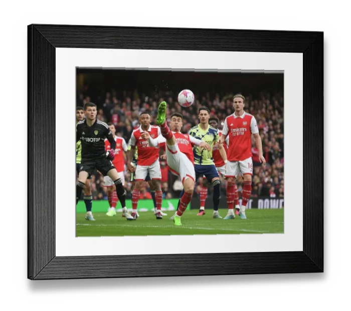 Framed Print : Arsenal's Martinelli Shines in April Showdown vs. Leeds United (2022-23) Framed Print : Arsenal's Martinelli Shines in April Showdown vs. Leeds United (2022-23)