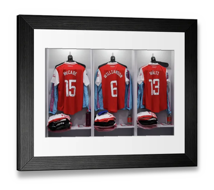 Framed Print : Arsenal Women: Pre-Match Focus - Katie McCabe, Leah Williamson, and Lia Waelti in the Dressing Room before Arsenal vs Manchester City (FA Women's Super League 2022-23) Framed Print : Arsenal Women: Pre-Match Focus - Katie McCabe, Leah Williamson, and Lia Waelti in the Dressing Room before Arsenal vs Manchester City (FA Women's Super League 2022-23)
