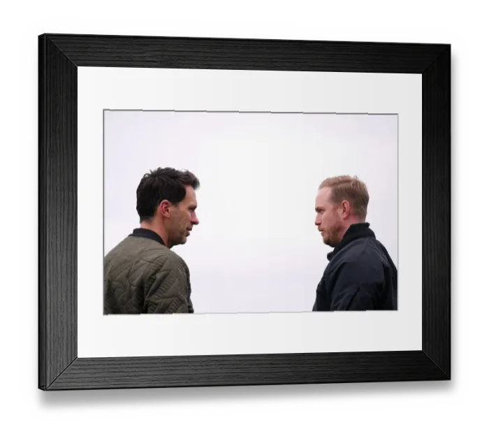 Framed Print : Arsenal vs Manchester City - Barclays Women's Super League: Jonas Eidevall and Gareth Taylor Pre-Match Discussion