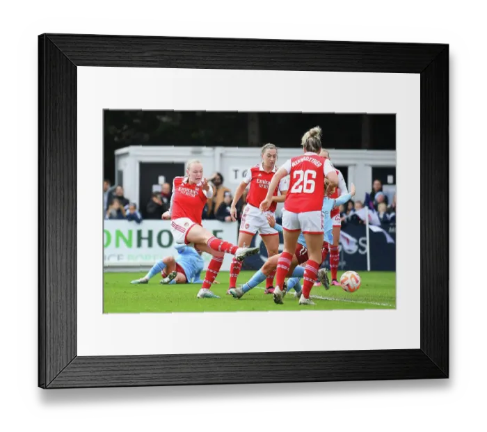 Framed Print : Arsenal Women vs Manchester City Women: Frida Maanum Scores the Opener in FA WSL Clash Framed Print : Arsenal Women vs Manchester City Women: Frida Maanum Scores the Opener in FA WSL Clash