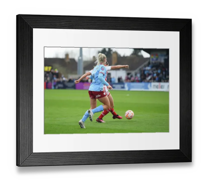 Framed Print : Arsenal Women's Super League: Katie McCabe Scores Second Goal Against Manchester City Framed Print : Arsenal Women's Super League: Katie McCabe Scores Second Goal Against Manchester City