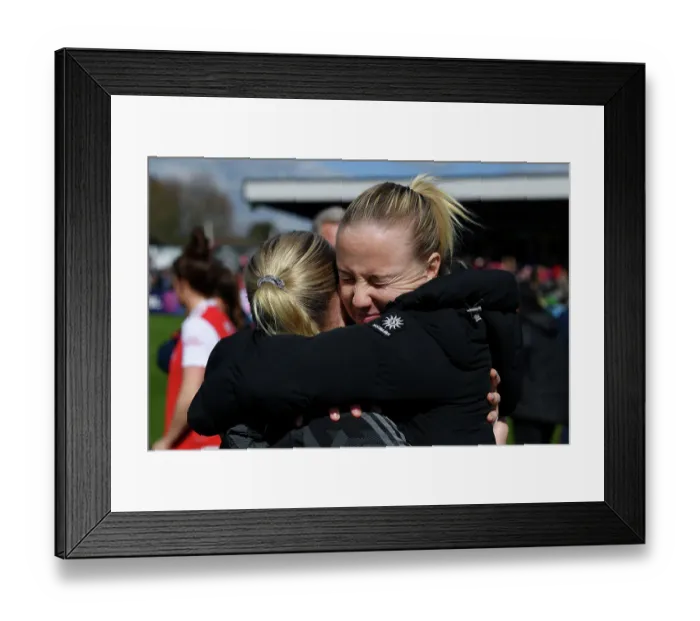 Framed Print : Arsenal Women Celebrate FA WSL Victory Over Manchester City