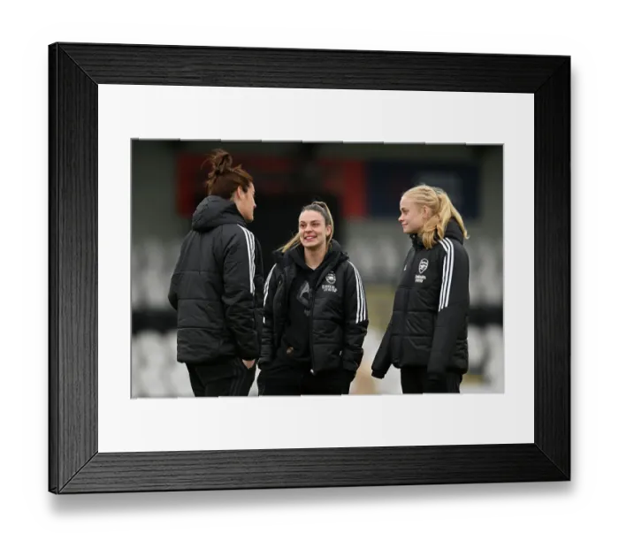 Framed Print : Arsenal Women vs Manchester City: Pre-Match Inspection at Meadow Park - Arsenal Players Check the Pitch Ahead of FA WSL Clash (2022-23) Framed Print : Arsenal Women vs Manchester City: Pre-Match Inspection at Meadow Park - Arsenal Players Check the Pitch Ahead of FA WSL Clash (2022-23)