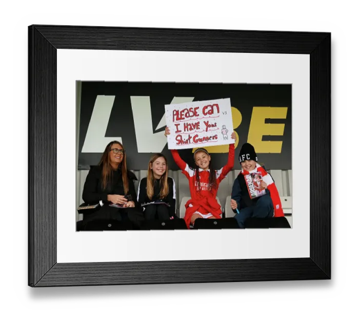 Framed Print : Arsenal Fans Gather Before Arsenal Women vs Manchester City Women's Super League Match, Meadow Park, Borehamwood, England, 2023 Framed Print : Arsenal Fans Gather Before Arsenal Women vs Manchester City Women's Super League Match, Meadow Park, Borehamwood, England, 2023