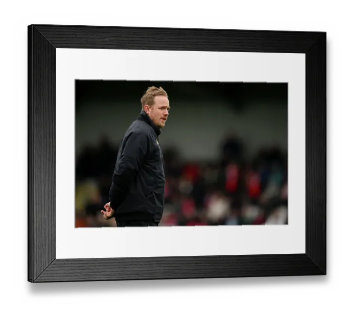 Framed Print : Jonas Eidevall and Arsenal Women Face Off Against Manchester City in FA Women's Super League Showdown