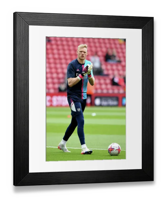 Framed Print : Arsenal's Aaron Ramsdale Gears Up for Liverpool Showdown: Premier League 2022-23 Framed Print : Arsenal's Aaron Ramsdale Gears Up for Liverpool Showdown: Premier League 2022-23