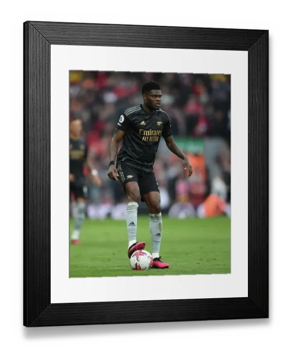 Framed Print : Thomas Partey Faces Liverpool: Arsenal vs. Liverpool, Premier League 2022-23
