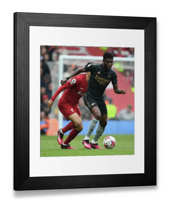 Framed Print : Thomas Partey vs. Curtis Jones: Midfield Battle Royale - Arsenal vs. Liverpool, 2022-23 Premier League