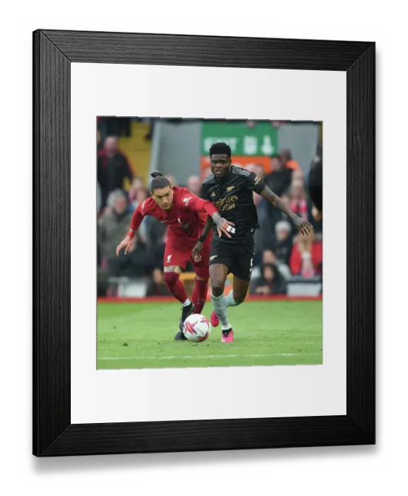 Framed Print : Thomas Partey vs. Darwin Nunez: A Premier League Showdown at Anfield Framed Print : Thomas Partey vs. Darwin Nunez: A Premier League Showdown at Anfield