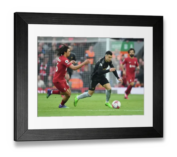 Framed Print : Clash at Anfield: Gabriel Martinelli vs. Trent Alexander-Arnold - Premier League Showdown 2022-23 Framed Print : Clash at Anfield: Gabriel Martinelli vs. Trent Alexander-Arnold - Premier League Showdown 2022-23