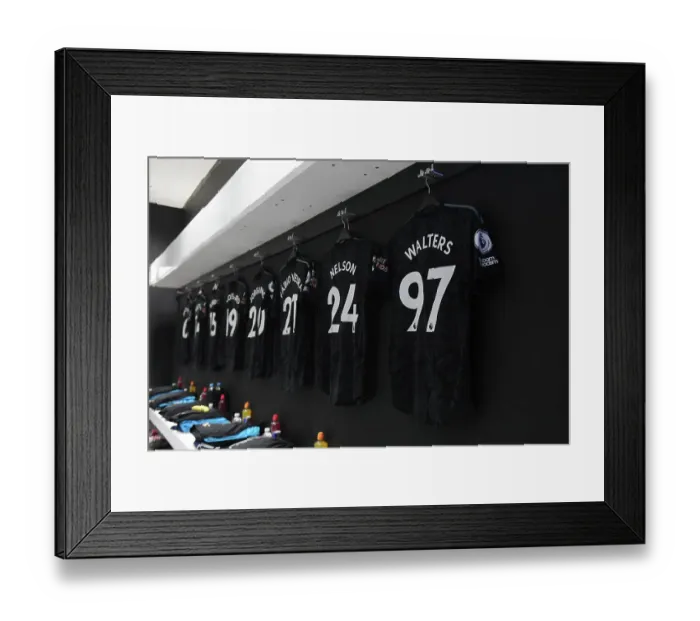 Framed Print : Arsenal's Reuell Walters Shirt in West Ham Dressing Room - Premier League Clash 2022-23 Framed Print : Arsenal's Reuell Walters Shirt in West Ham Dressing Room - Premier League Clash 2022-23