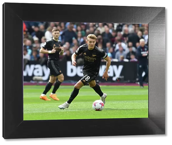 Martin Odegaard in Action: Arsenal vs. West Ham United, Premier League 2022-23