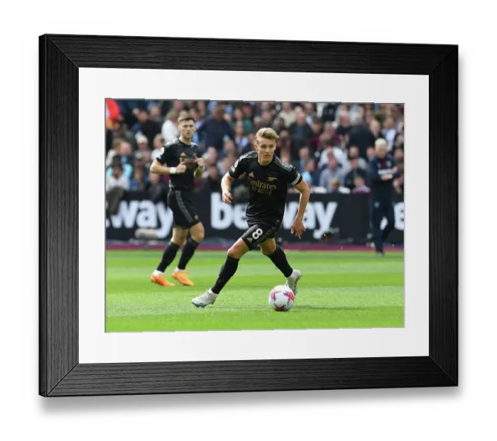 Framed Print : Martin Odegaard in Action: Arsenal vs. West Ham United, Premier League 2022-23 Framed Print : Martin Odegaard in Action: Arsenal vs. West Ham United, Premier League 2022-23