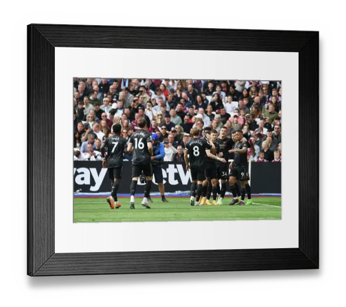 Framed Print : Gabriel Jesus Scores First Arsenal Goal: Arsenal's Triumph Over West Ham United in the Premier League 2022-23 Framed Print : Gabriel Jesus Scores First Arsenal Goal: Arsenal's Triumph Over West Ham United in the Premier League 2022-23
