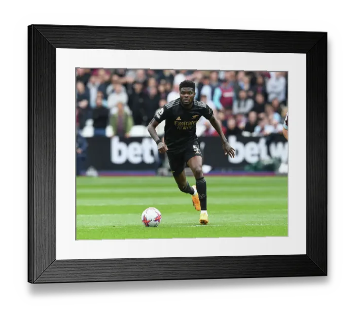 Framed Print : Thomas Partey in Action: Arsenal vs. West Ham United, Premier League 2022-23