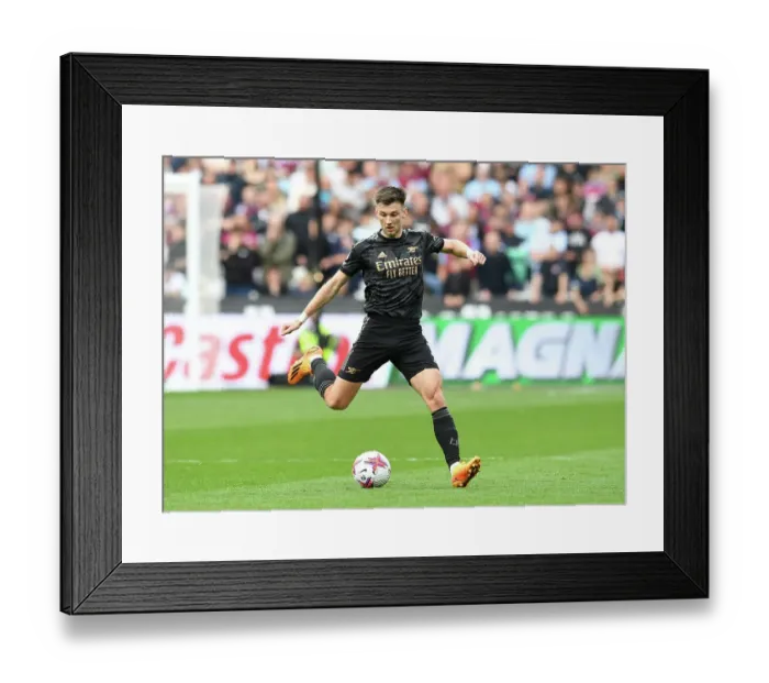 Framed Print : Arsenal's Kieran Tierney in Action against West Ham United - Premier League 2022-23 Framed Print : Arsenal's Kieran Tierney in Action against West Ham United - Premier League 2022-23