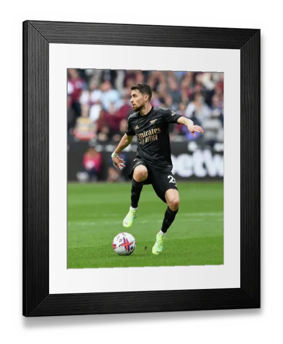 Framed Print : Jorginho in Action: West Ham United vs. Arsenal FC, Premier League 2022-23