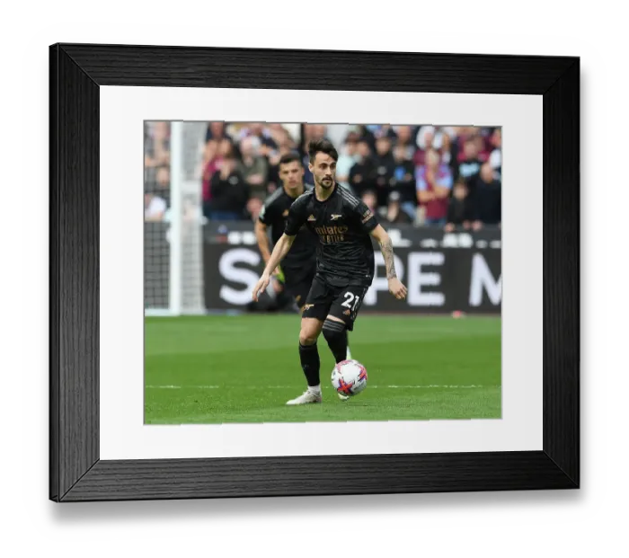 Framed Print : Fabio Vieira in Action: Arsenal vs. West Ham United, Premier League 2022-23