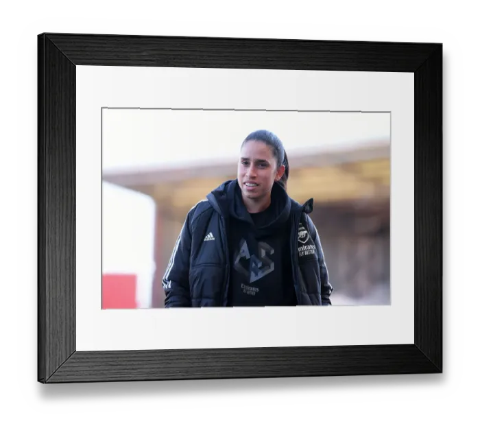 Framed Print : Arsenal Women vs Manchester United: Pre-Match Pitch Inspection - FA Women's Super League 2022-23