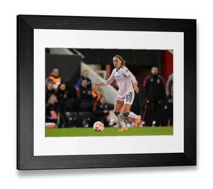 Framed Print : Arsenal's Noelle Maritz in Action: FA Women's Super League Showdown - Arsenal vs Manchester United