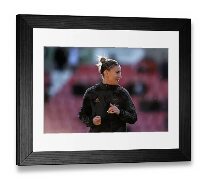 Framed Print : Arsenal's Steph Catley Readies for Showdown against Manchester United in FA WSL