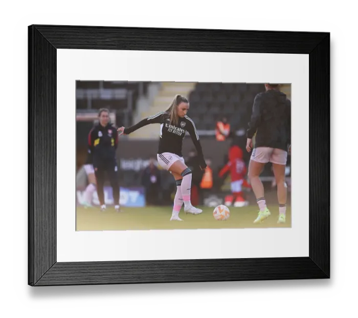 Framed Print : Arsenal's Teyah Goldie: Gearing Up for Battle in the Barclays WSL Showdown against Manchester United