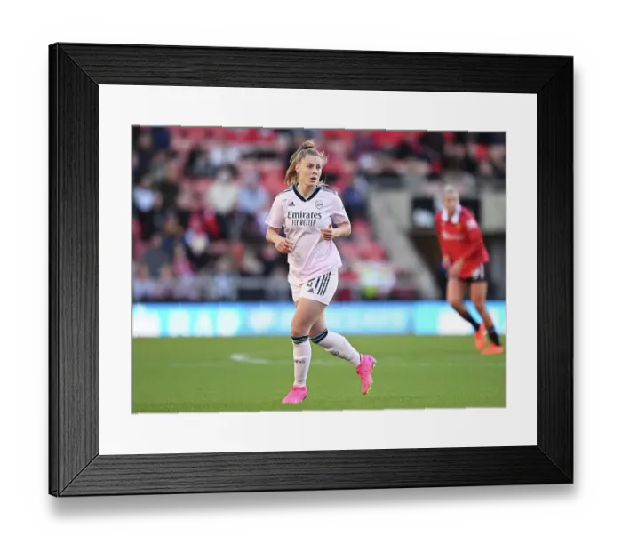 Framed Print : Arsenal's Pelova in Action: Manchester United vs. Arsenal - Barclays Women's Super League