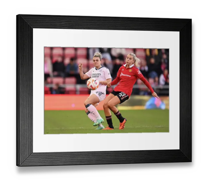 Framed Print : Manchester United vs Arsenal: A High-Stakes Showdown in the Barclays Women's Super League