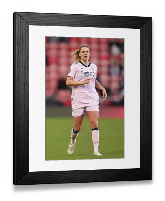 Framed Print : Arsenal's Gio Queiroz Faces Off Against Manchester United in FA Women's Super League Clash Framed Print : Arsenal's Gio Queiroz Faces Off Against Manchester United in FA Women's Super League Clash