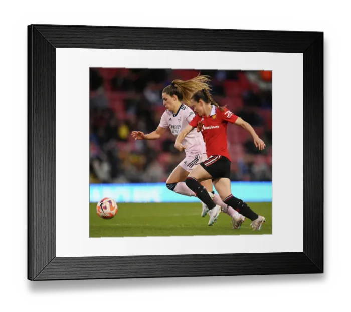 Framed Print : Clash of Titans: Manchester United vs. Arsenal - FA Women's Super League Framed Print : Clash of Titans: Manchester United vs. Arsenal - FA Women's Super League