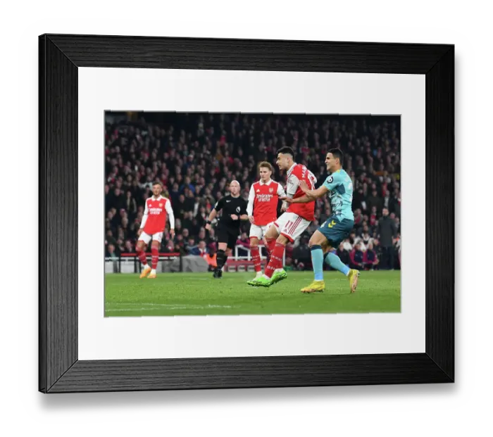 Framed Print : Martinelli Scores First: Arsenal vs. Southampton, Premier League 2022-23 Framed Print : Martinelli Scores First: Arsenal vs. Southampton, Premier League 2022-23