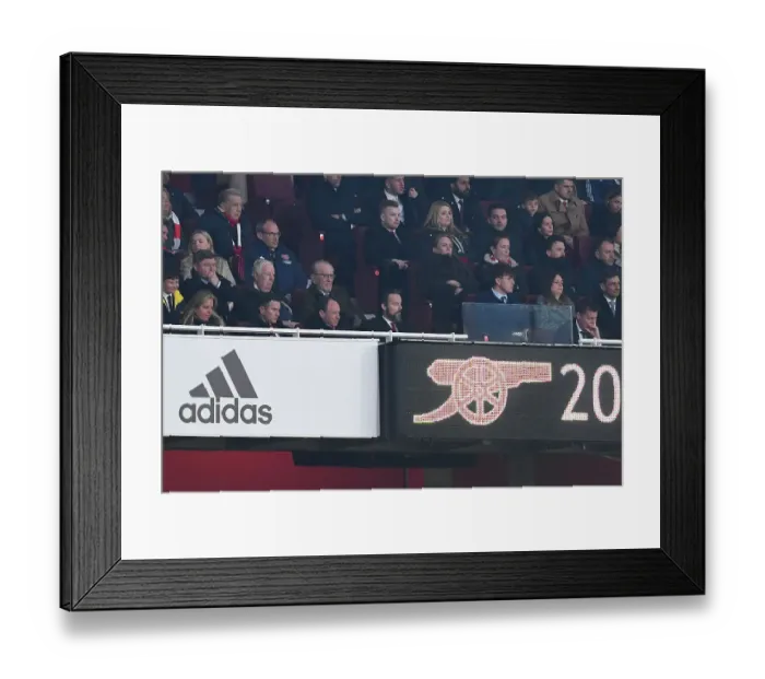 Framed Print : Arsenal vs Southampton: Josh Kroenke Watches from the Stands (April 2023)