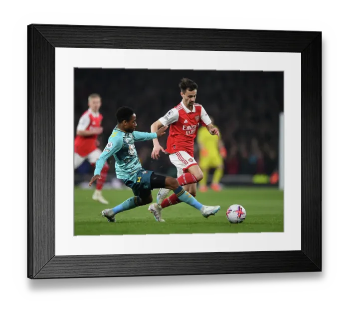 Framed Print : Arsenal vs. Southampton: Fabio Vieira vs. Kyle Walker-Peters Battle at Emirates Stadium (Premier League 2022-23) Framed Print : Arsenal vs. Southampton: Fabio Vieira vs. Kyle Walker-Peters Battle at Emirates Stadium (Premier League 2022-23)