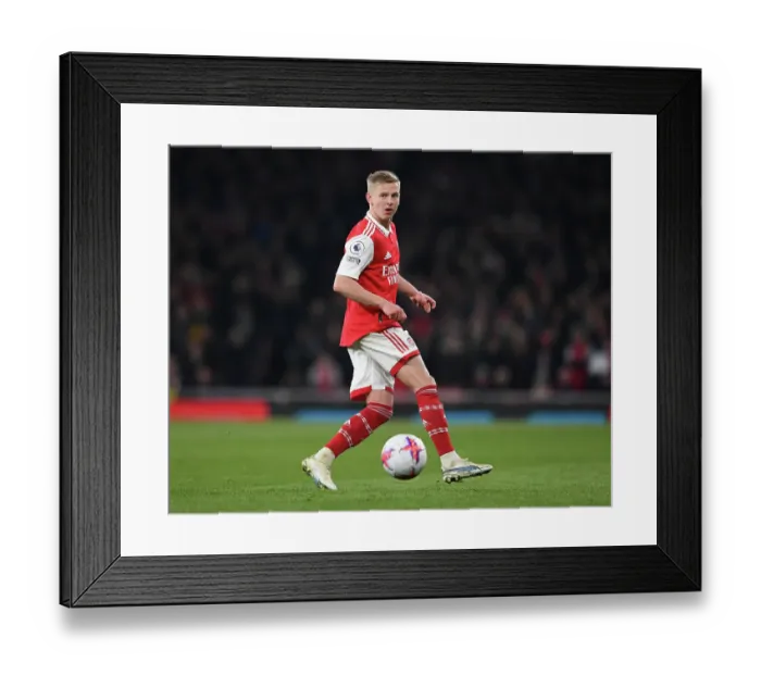 Framed Print : Arsenal's Zinchenko Shines in Premier League Clash Against Southampton