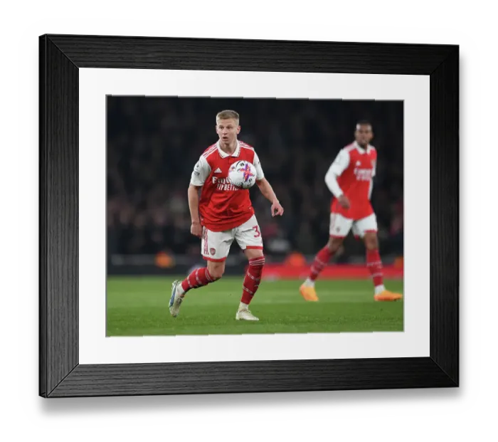 Framed Print : Arsenal's Zinchenko Shines in April Showdown Against Southampton Framed Print : Arsenal's Zinchenko Shines in April Showdown Against Southampton
