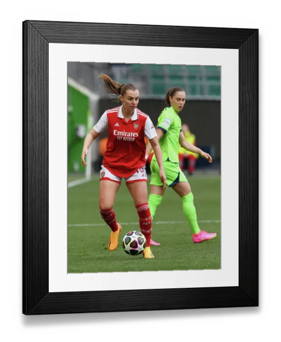 Framed Print : Arsenal vs. VfL Wolfsburg: A UEFA Women's Champions League Semi-Final Battle