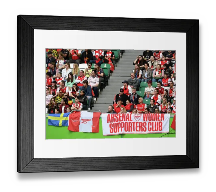 Framed Print : Arsenal Fans Roar Their Support at VfL Wolfsburg: Semi-Final 1st Leg, UEFA Women's Champions League 2022-23 Framed Print : Arsenal Fans Roar Their Support at VfL Wolfsburg: Semi-Final 1st Leg, UEFA Women's Champions League 2022-23