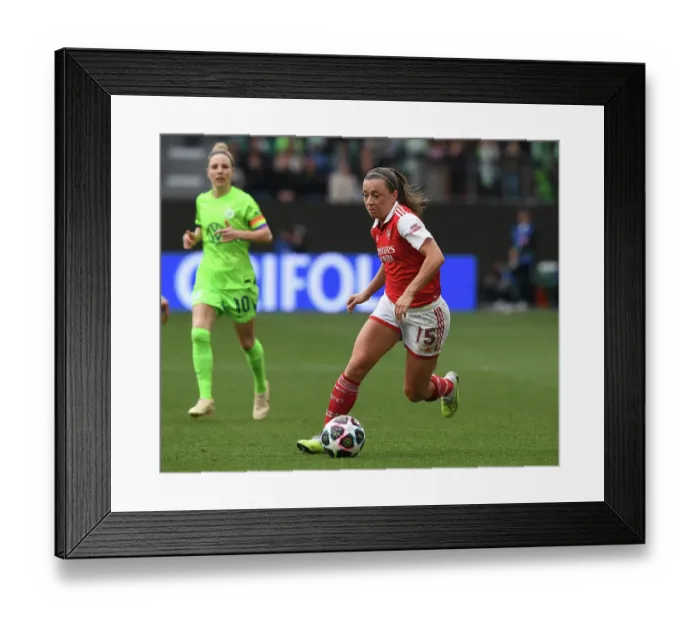 Framed Print : Arsenal Women vs. VfL Wolfsburg: UEFA Champions League Semifinal Showdown