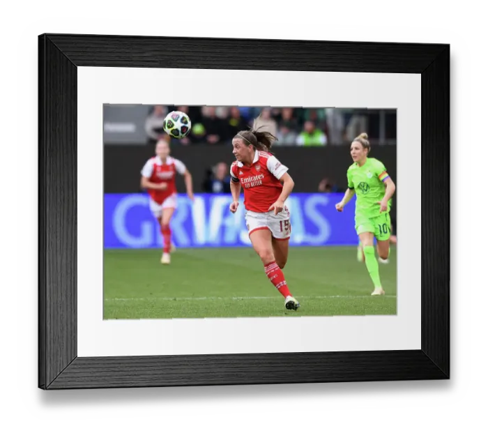 Framed Print : Arsenal Women's Championship Challenge: Semi-Final Showdown vs. VfL Wolfsburg