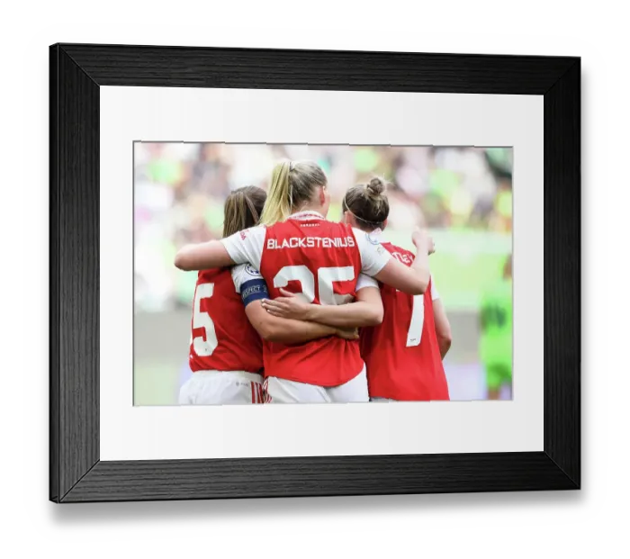 Framed Print : Arsenal Women Secure Semi-Final Lead Over VfL Wolfsburg: Stina Blackstenius Scores Brace Framed Print : Arsenal Women Secure Semi-Final Lead Over VfL Wolfsburg: Stina Blackstenius Scores Brace