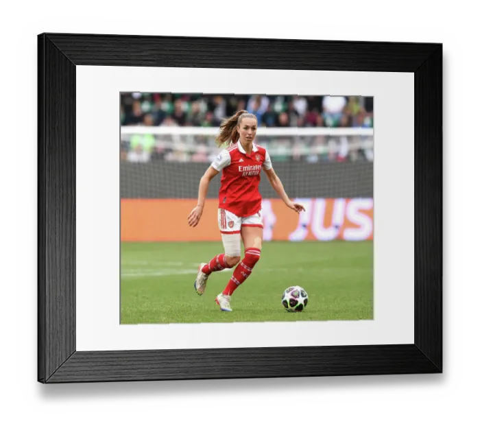 Framed Print : Arsenal vs. VfL Wolfsburg: UEFA Women's Champions League Semi-Final Showdown