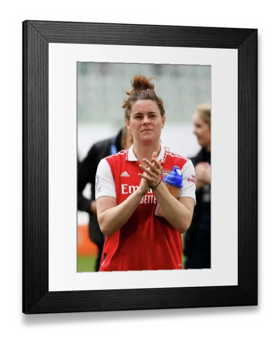Framed Print : Arrowheads vs. Gunners: Arsenal Women's Champions League Semi-Final Showdown in Wolfsburg