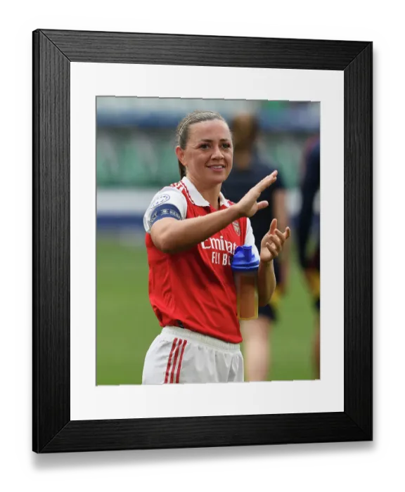 Framed Print : Arsenal Women's Champions League Semifinal: Arrowheads vs. Gunners - Arsenal Takes on Wolfsburg in EUFA Showdown