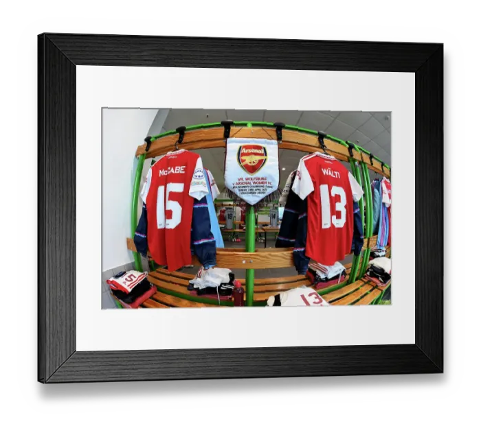 Framed Print : Arsenal Women's Squad Prepares for UEFA Champions League Semi-Final Showdown Against VfL Wolfsburg Framed Print : Arsenal Women's Squad Prepares for UEFA Champions League Semi-Final Showdown Against VfL Wolfsburg