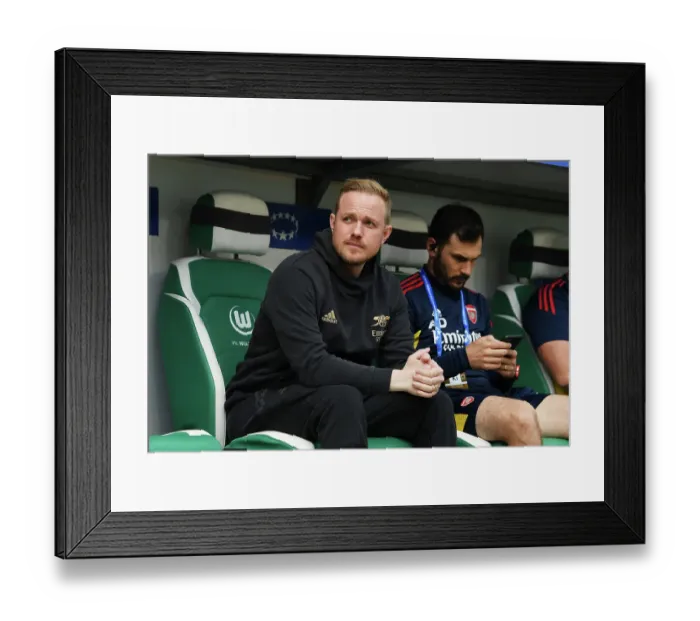 Framed Print : Arsenal FC vs. VfL Wolfsburg: Semi-Final Showdown in UEFA Women's Champions League Framed Print : Arsenal FC vs. VfL Wolfsburg: Semi-Final Showdown in UEFA Women's Champions League