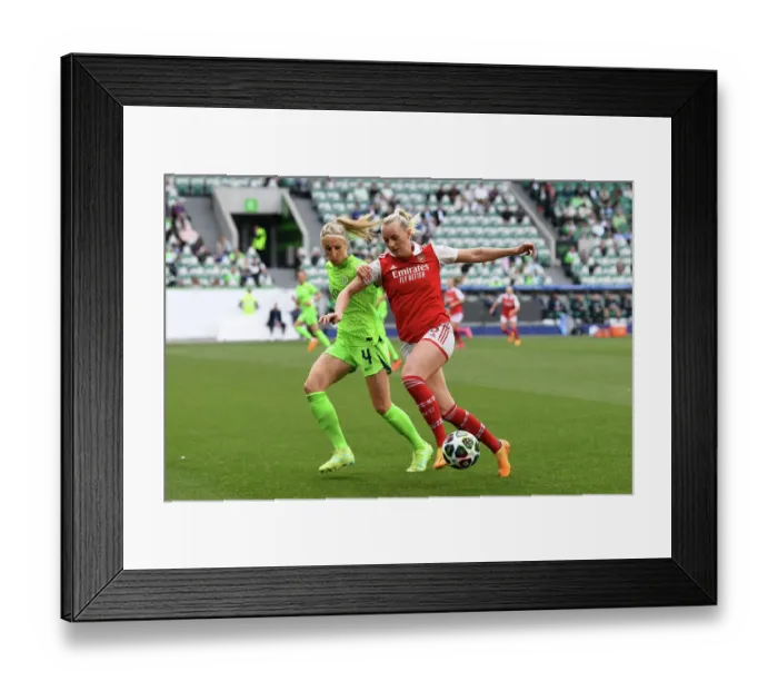 Framed Print : Arsenal vs. VfL Wolfsburg: A Battle for UEFA Women's Champions League Final Spot Framed Print : Arsenal vs. VfL Wolfsburg: A Battle for UEFA Women's Champions League Final Spot